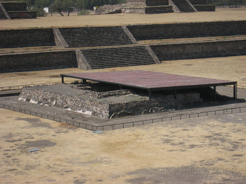 Mexico Pyramids - Mexico City 2009 0170.jpg - A trip to the Teotihuacan area of Mexico to visit the pyramids. A vast complex and a great climb to the top. This was followed by lunch in a cave, then a visit to the historical center of Mexico City. March 2009.